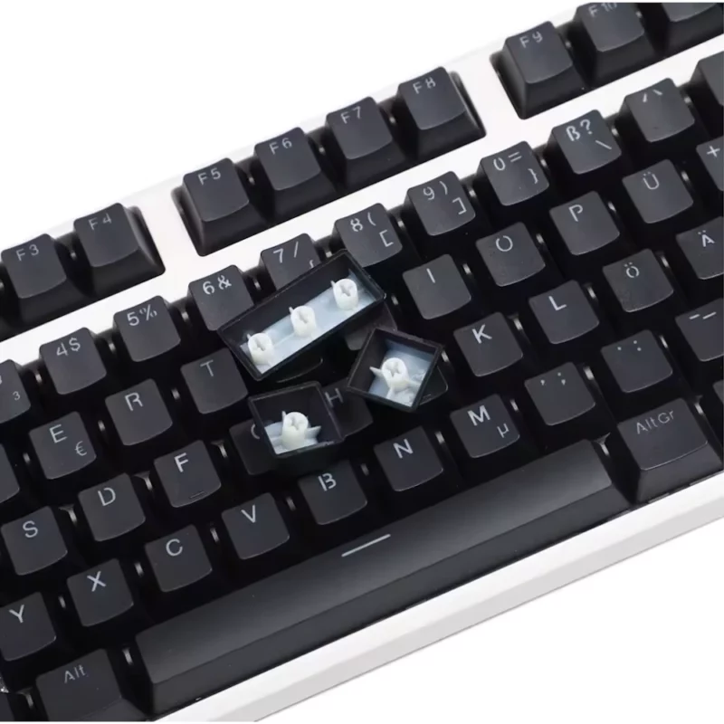 Double-Shot Pbt Keycaps Schwarz einzelne Tasten